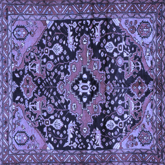 Square Persian Blue Traditional Rug, tr2524blu