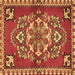 Square Machine Washable Persian Brown Traditional Rug, wshtr2525brn