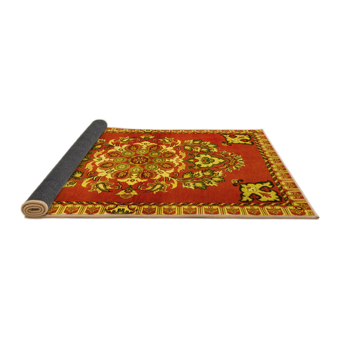 Sideview of Persian Yellow Traditional Rug, tr2525yw