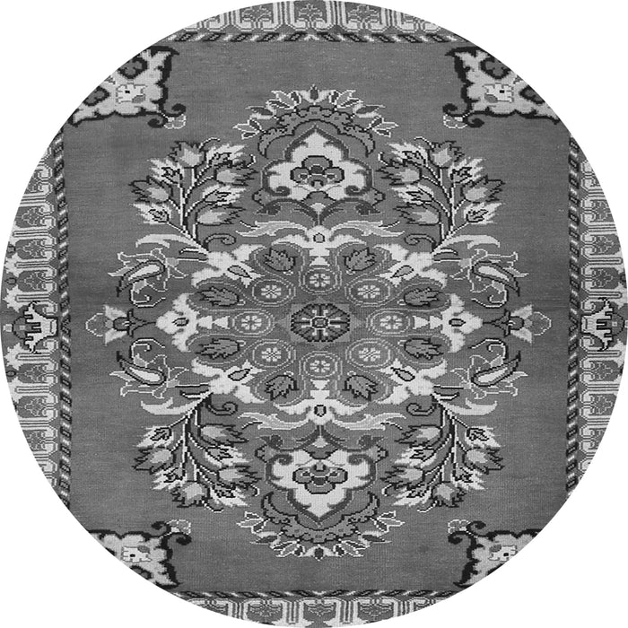 Machine Washable Persian Gray Traditional Rug, wshtr2525gry