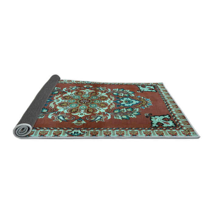 Sideview of Persian Light Blue Traditional Rug, tr2525lblu