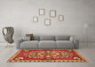 Machine Washable Persian Brown Traditional Rug in a Living Room,, wshtr2525brn