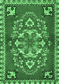 Persian Emerald Green Traditional Rug, tr2525emgrn