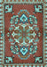 Machine Washable Persian Light Blue Traditional Rug, wshtr2525lblu