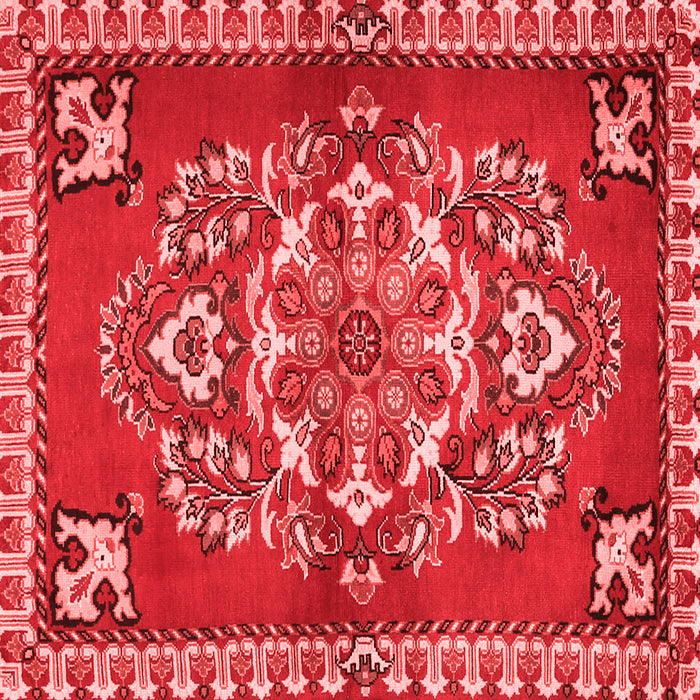 Machine Washable Persian Red Traditional Rug, wshtr2525red
