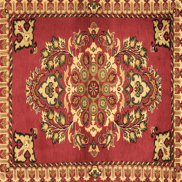 Square Persian Brown Traditional Rug, tr2525brn