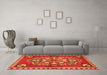 Machine Washable Persian Orange Traditional Area Rugs in a Living Room, wshtr2525org