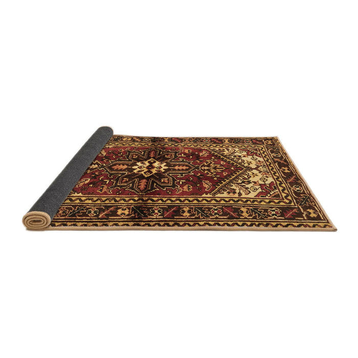 Sideview of Persian Brown Traditional Rug, tr2526brn