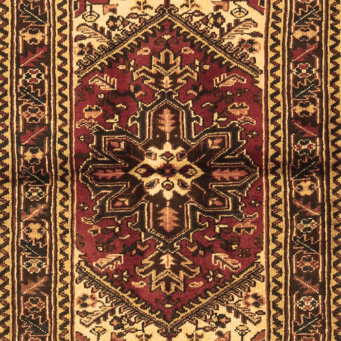 Machine Washable Persian Brown Traditional Rug, wshtr2526brn