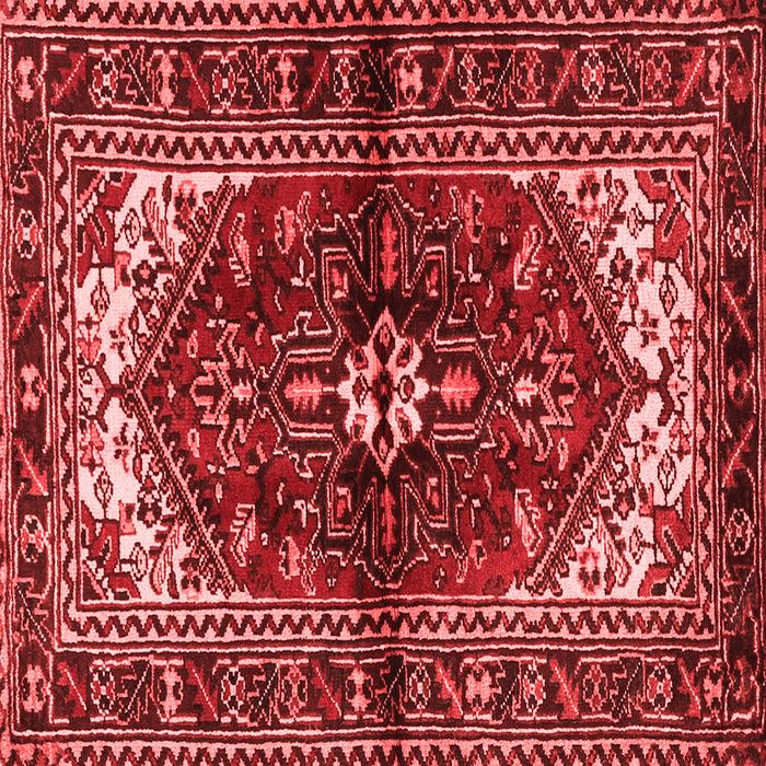 Machine Washable Persian Red Traditional Rug, wshtr2526red