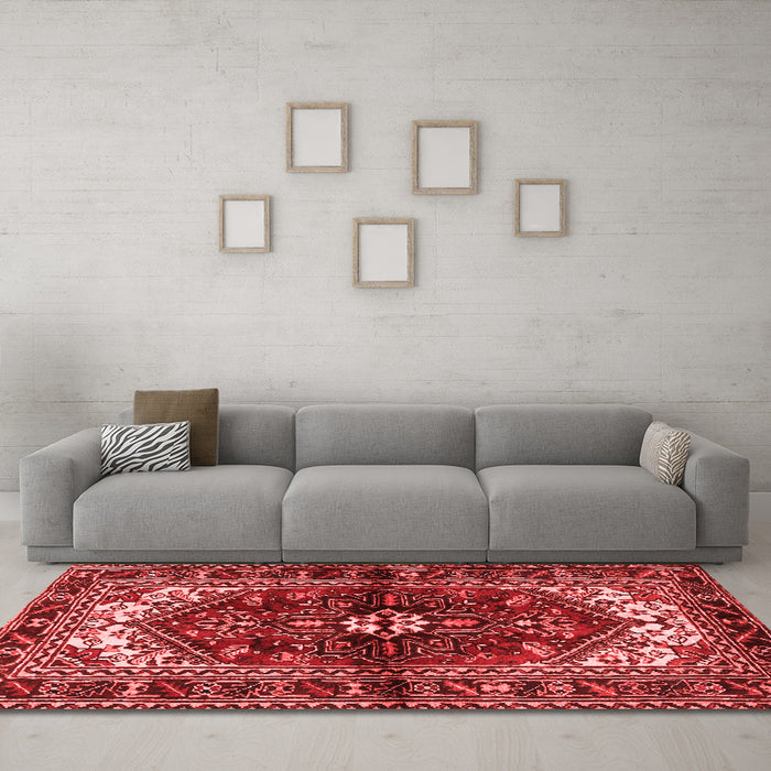 Traditional Red Washable Rugs