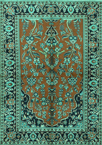 Persian Turquoise Traditional Rug, tr2527turq
