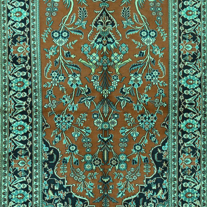 Persian Turquoise Traditional Rug, tr2527turq