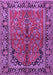 Machine Washable Persian Purple Traditional Area Rugs, wshtr2527pur