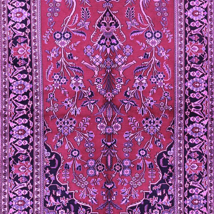 Machine Washable Persian Purple Traditional Area Rugs, wshtr2527pur