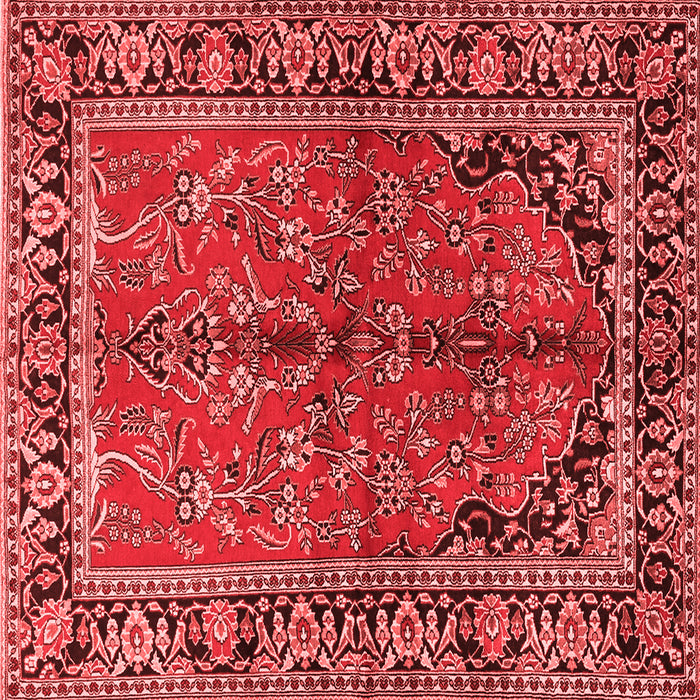 Machine Washable Persian Red Traditional Rug, wshtr2527red