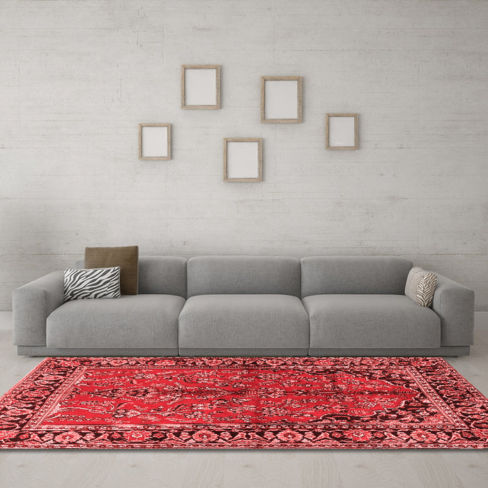 Traditional Red Washable Rugs