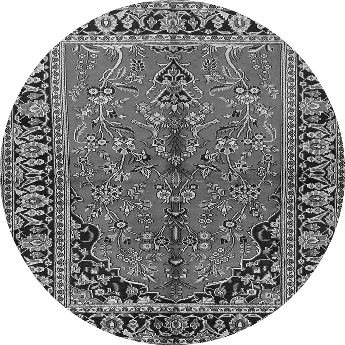 Machine Washable Persian Gray Traditional Rug, wshtr2527gry