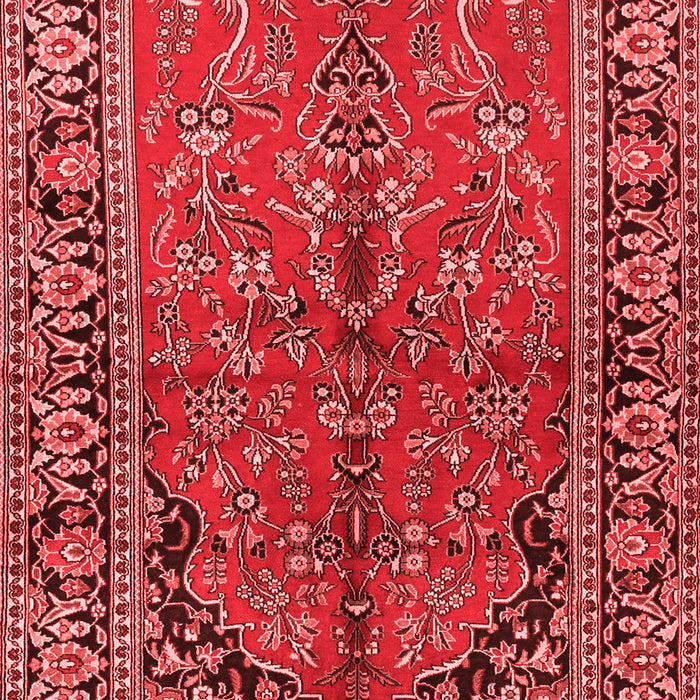 Machine Washable Persian Red Traditional Rug, wshtr2527red