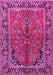 Machine Washable Persian Pink Traditional Rug, wshtr2527pnk