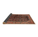 Sideview of Traditional Bronze Brown Persian Rug, tr2528