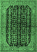 Machine Washable Persian Emerald Green Traditional Area Rugs, wshtr2528emgrn