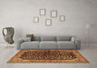 Machine Washable Persian Brown Traditional Rug in a Living Room,, wshtr2528brn