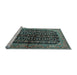 Sideview of Machine Washable Persian Light Blue Traditional Rug, wshtr2528lblu