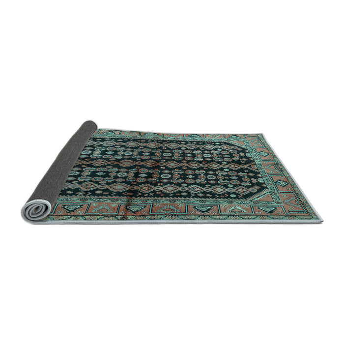 Sideview of Persian Light Blue Traditional Rug, tr2528lblu