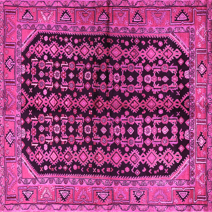 Square Persian Pink Traditional Rug, tr2528pnk