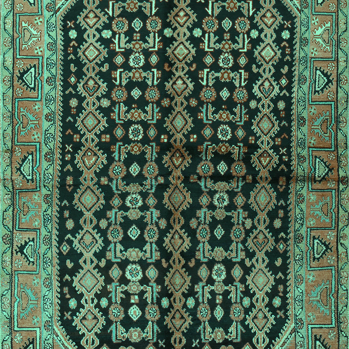 Persian Turquoise Traditional Rug, tr2528turq