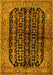 Machine Washable Persian Yellow Traditional Rug, wshtr2528yw