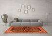 Machine Washable Persian Orange Traditional Area Rugs in a Living Room, wshtr2528org