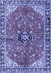 Medallion Blue Traditional Rug, tr2529blu