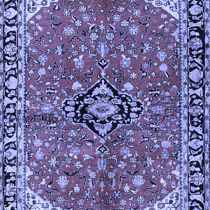 Medallion Blue Traditional Rug, tr2529blu