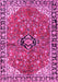 Medallion Pink Traditional Rug, tr2529pnk