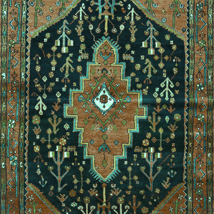 Medallion Turquoise Traditional Rug, tr252turq
