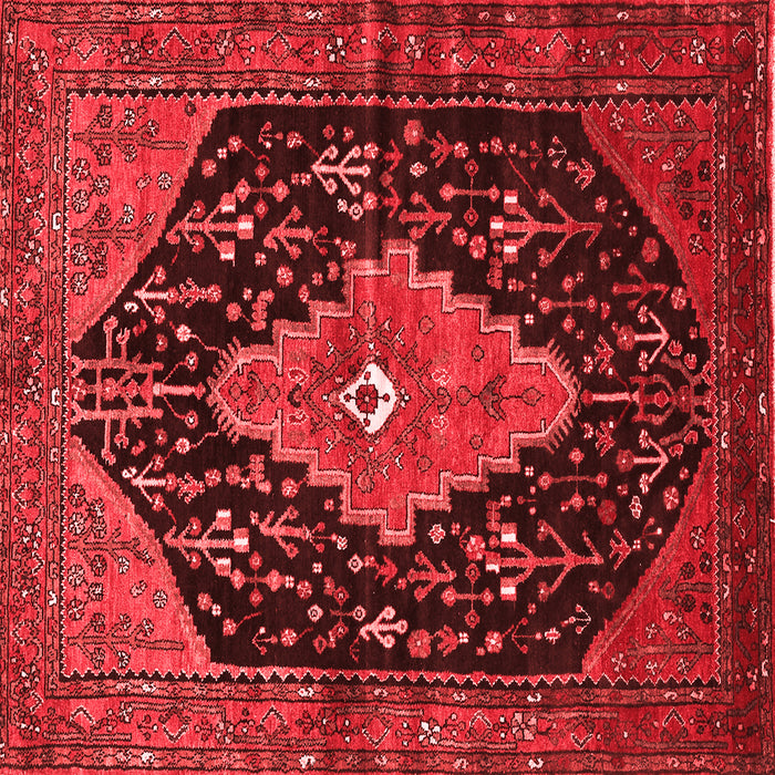 Medallion Red Traditional Rug, tr252red