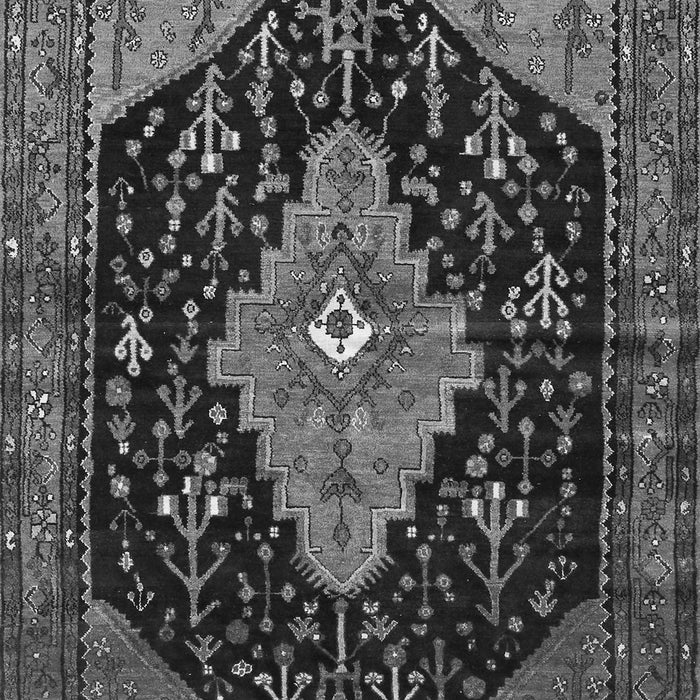 Medallion Gray Traditional Rug, tr252gry