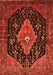 Medallion Orange Traditional Rug, tr252org