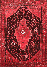 Medallion Red Traditional Rug, tr252red