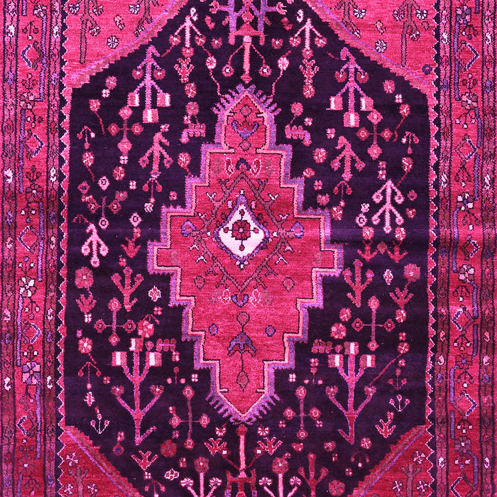 Medallion Pink Traditional Rug, tr252pnk
