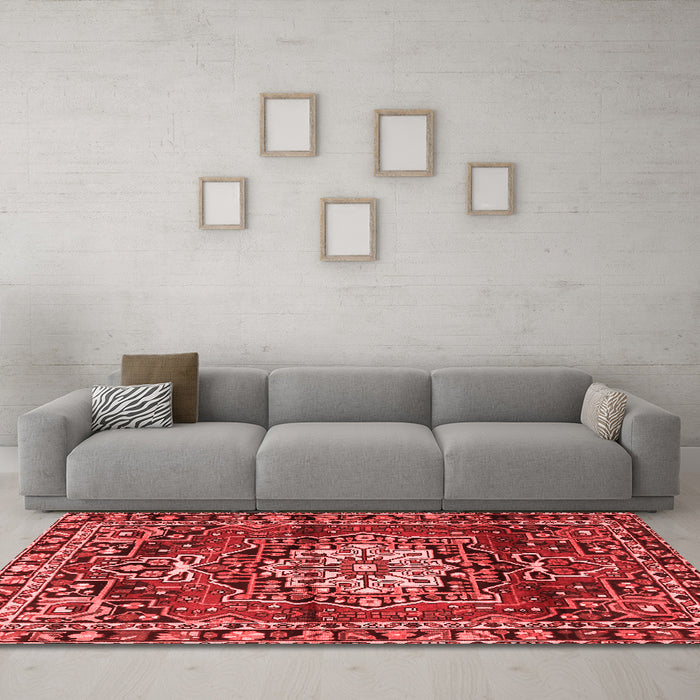 Traditional Red Washable Rugs