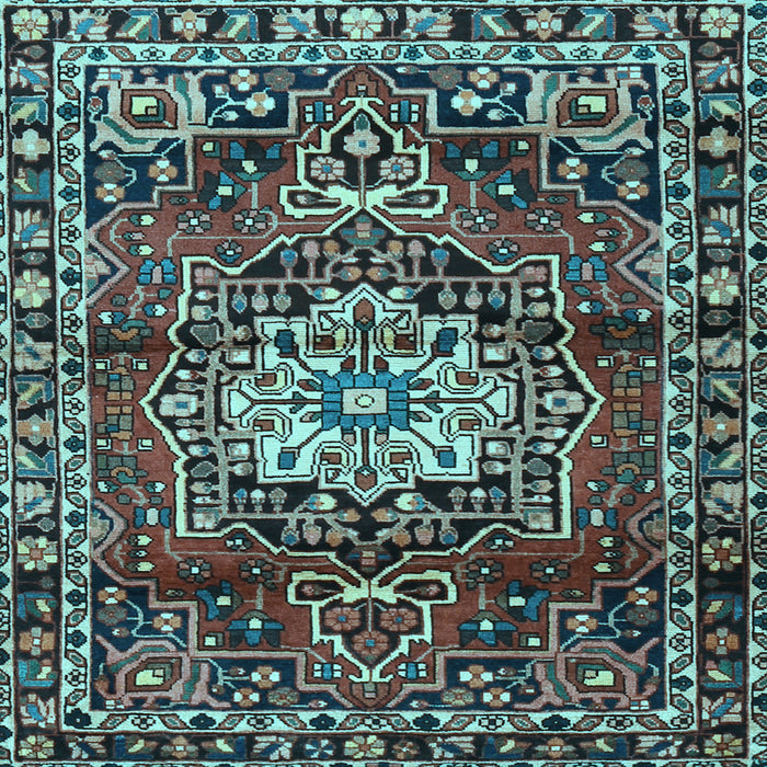 Square Persian Light Blue Traditional Rug, tr2530lblu