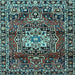 Square Persian Light Blue Traditional Rug, tr2530lblu