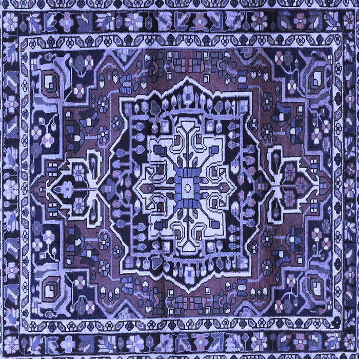Square Persian Blue Traditional Rug, tr2530blu