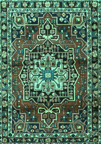 Persian Turquoise Traditional Rug, tr2530turq