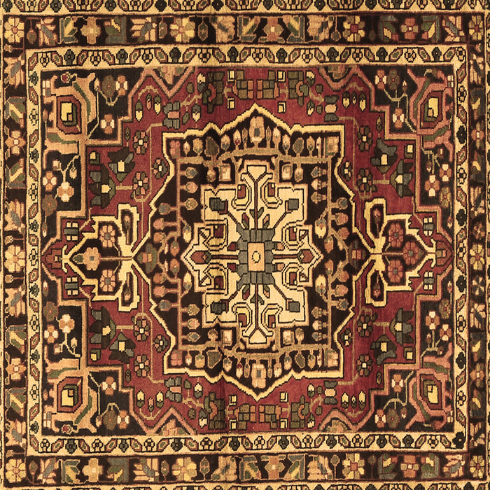 Square Persian Brown Traditional Rug, tr2530brn