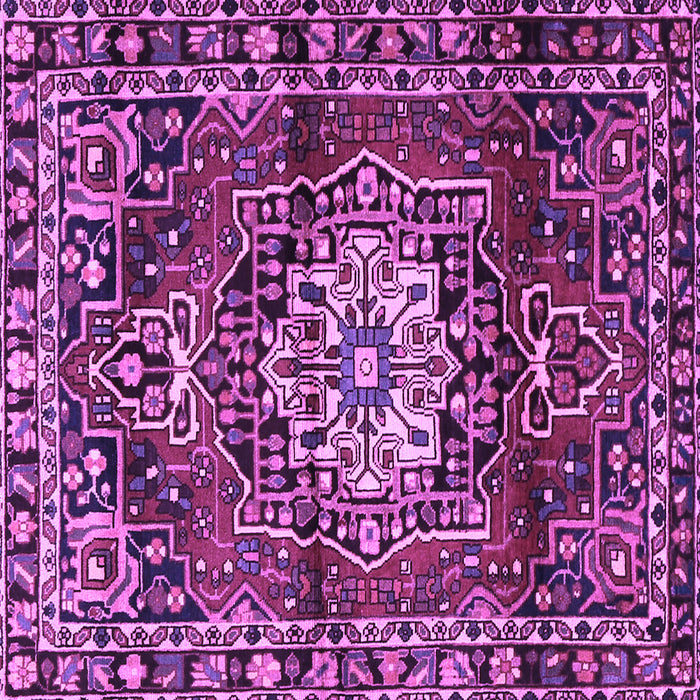 Square Persian Purple Traditional Rug, tr2530pur