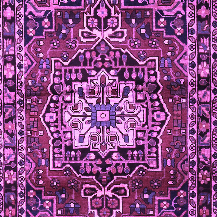 Machine Washable Persian Purple Traditional Area Rugs, wshtr2530pur